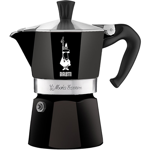 Bialetti Moka Express Black Espresso Coffee Maker 1 cup