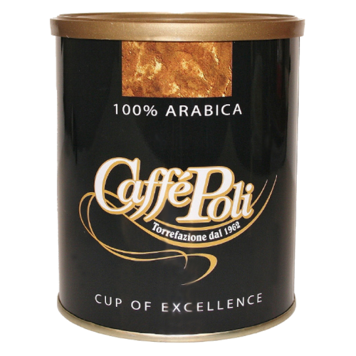 Caffè Poli 100% Arabica tincan ground coffee 250g