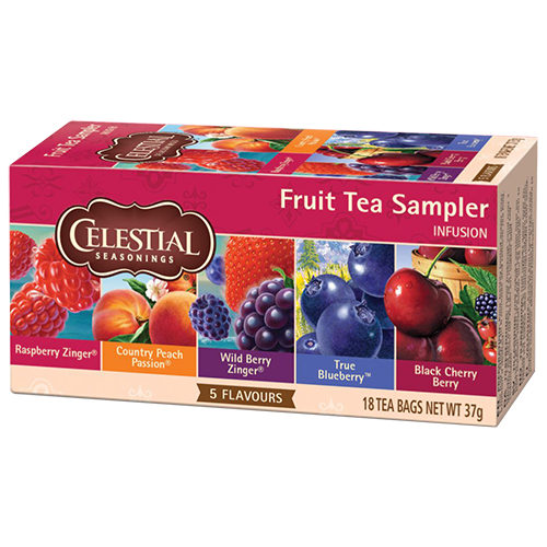 Celestial tea Fruit tea Sampler tea bags 18pcs