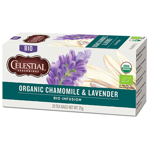 Celestial tea Organic Chamomile & Lavender tea bags 20pcs - DeliCo - Coffee  Online