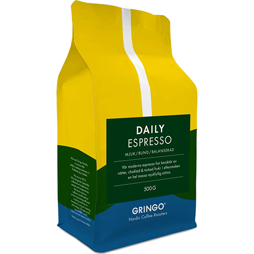 Gringo Daily Espresso coffee beans 500g