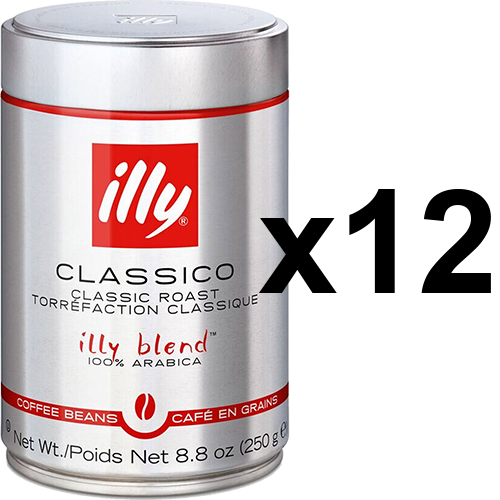 illy Espresso tincan coffee beans 250g x12