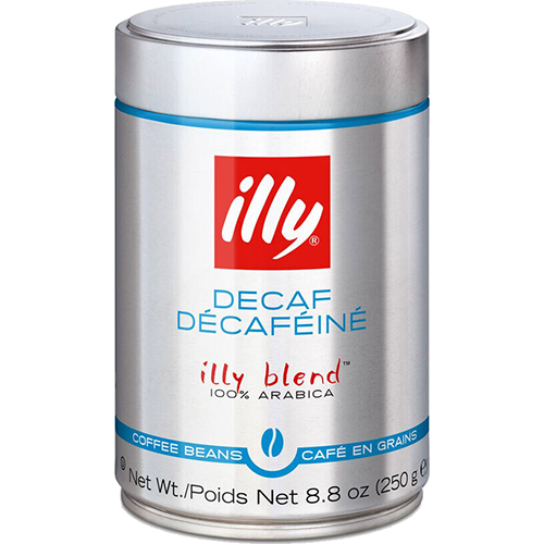 illy Espresso decaffeinato coffee beans 250g