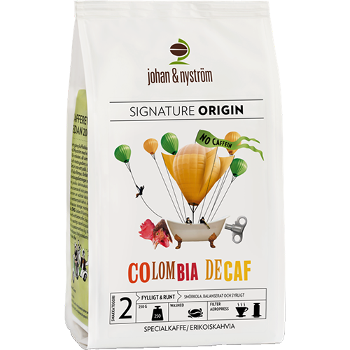 johan & nyström Colombia Decaf coffee beans 250g