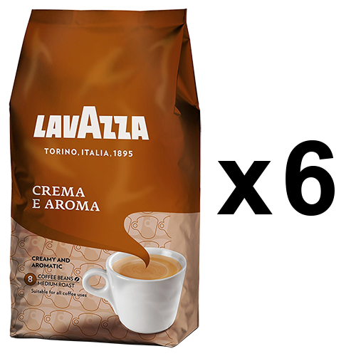 Lavazza Crema e Aroma coffee beans 1000g x6