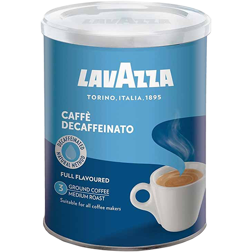Lavazza Decaf tincan ground coffee 250g 