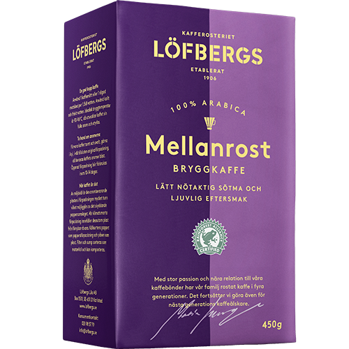 Löfbergs Lila Mellanrost ground coffee 450g