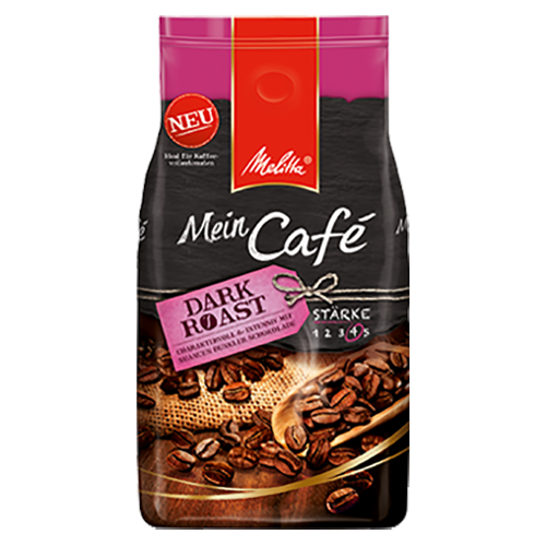 Melitta Mein Café Dark roasted coffee beans 1000g 