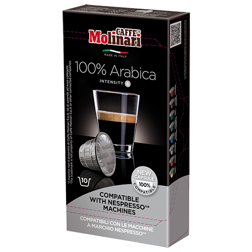 Molinari itespresso 100% arabica coffee capsules for Nespresso 10pcs