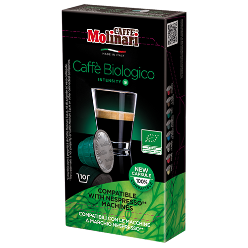 Molinari itespresso Bio 100% Arabica coffee capsules for Nespresso 10pcs