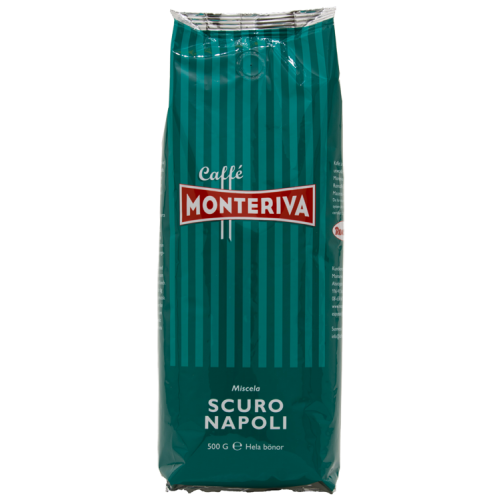 Monteriva Scuro Napoli coffee beans 500g