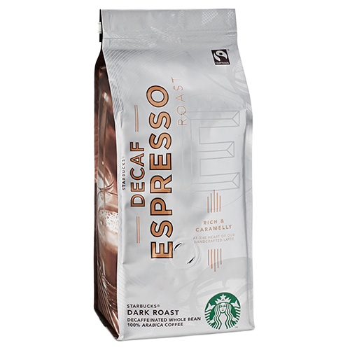 Starbucks Coffee Espresso Roast Decaf coffee beans 250g DeliCo