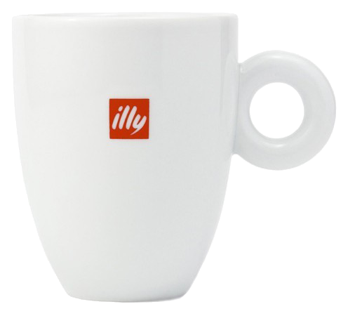 Illy illy IPA Italy Red Logo Coffee Cafe Cup O Circle Handle No Saucer 