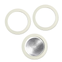 Bialetti filter and gaskets for 6 cups coffee makers made of aluminum