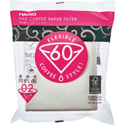 Hario V60 Coffee filter in white paper size 02 100pcs