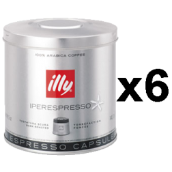 illy Iperespresso dark roast coffee capsules 21pcs x6