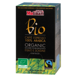 Molinari Bio coffee pods 18pcs
