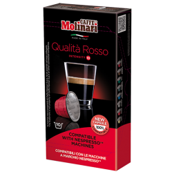 Molinari itespresso Qualità Rosso coffee capsules for Nespresso 10pcs